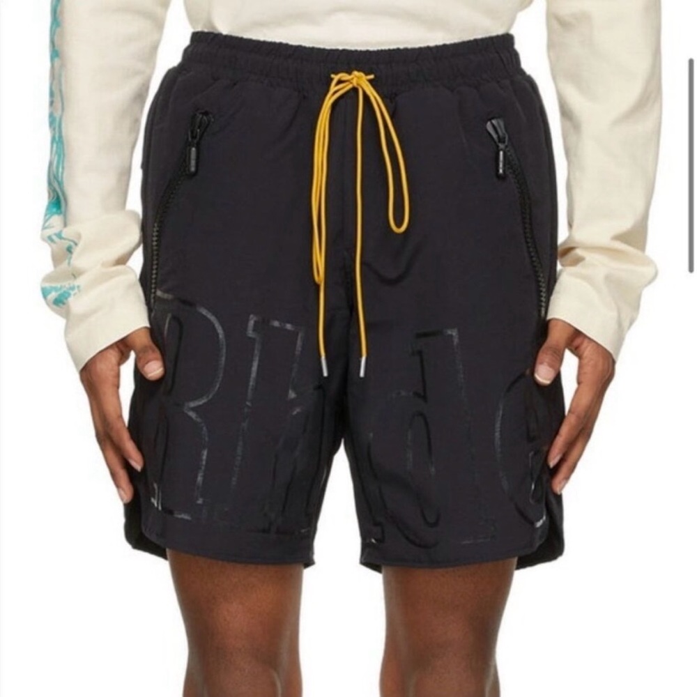 RHUDE Black Mens athletic Shorts size large